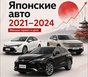 Какие японские автомобили 2021-2024 годов меньше теряют в цене