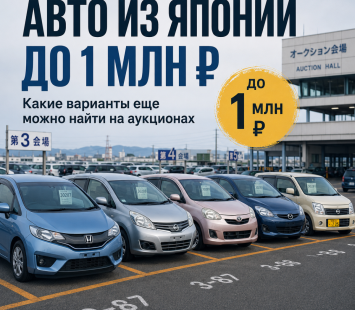 Какие авто из Японии до 1 млн рублей еще доступны на аукционах