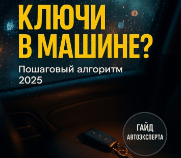 Ключи в машине: что делать в 2025 — подробный гид