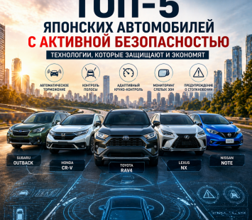 5 японских автомобилей с активной безопасностью, которые хочется выбрать для спокойной езды