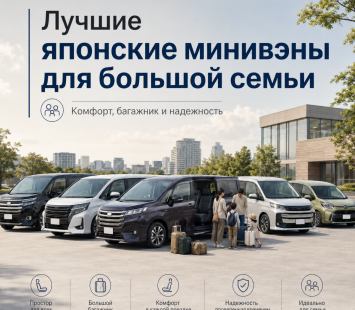 Лучшие японские минивэны для большой семьи
