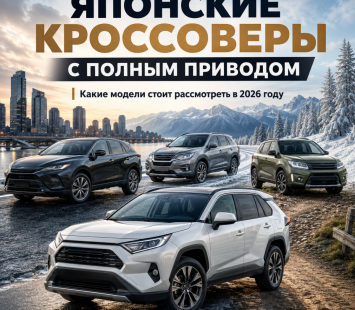 Японские кроссоверы с полным приводом: выбор на 2026 год